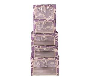 Periea 7 piece assorted collapsible storage set in purple (NIB)